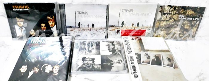 現貨 專輯 套售 Travis 崔維斯合唱團 樂團 歷年專輯CD Singles Live DVD Fran Healy