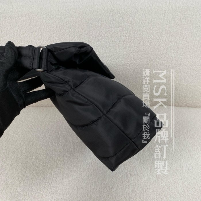 YSL All Black 尼龍款布包 Ysl | Puffer 尼龍郵差包  尺寸34*27*12