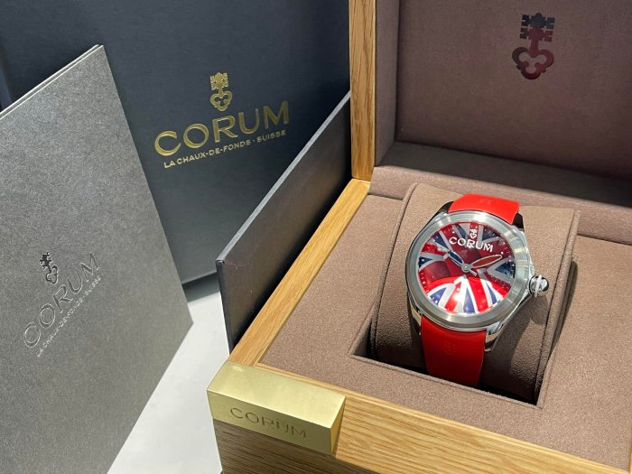 CORUM  崑崙錶  BUBBLE 泡泡錶  英國國旗圖騰  United Kingdom 限量款