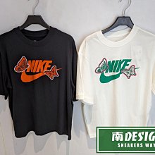 南🔥2023 9月 NIKE Sportswear 短袖上衣 短T 蝴蝶 寬版 女款 黑FD2526-010 白100