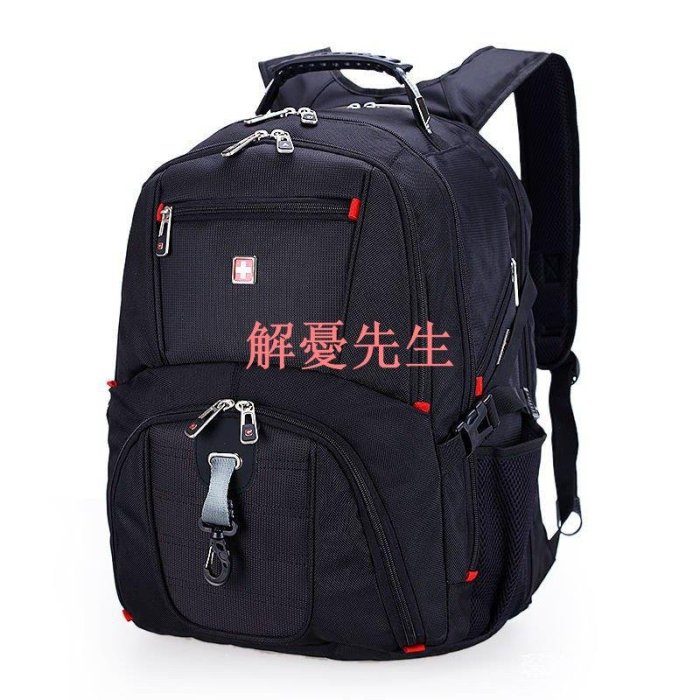 【解憂先生】【XIAO】時尚 熱銷 ♘雙肩包男背包男大容量17寸休閒商務電腦包女書包戶外旅行