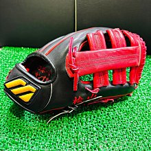 貳拾肆棒球-珍藏品! 日本職棒阪神虎檜山式樣 Mizuno pro硬式大M外野手套,岸本耕作手作/日製