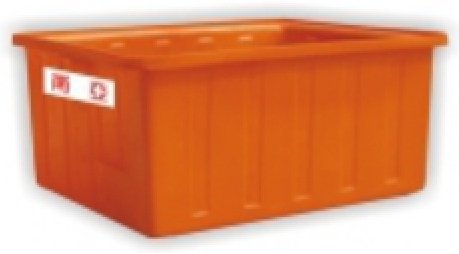塑膠方型K桶K-1000 沉砂桶1000L橘色塑膠方型桶 強化塑膠桶 普力桶 PE桶水桶萬能桶儲水養殖洗碗種植運輸桶