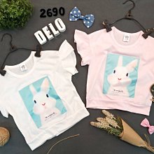 ♥【GC5175】台製女童裝兔子飛袖T恤 2色 (現貨) ♥