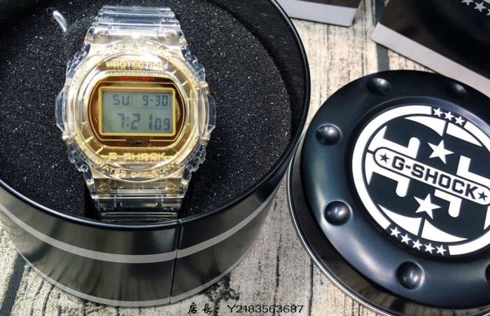 全新正品）G-SHOCK 35周年紀念錶款「GLACIER GOLD」黃金冰川DW-5035E-7