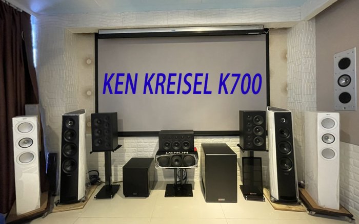 ~台北台中鳳誠影音~ Ken Kreisel K500 LCR 專業多聲道家庭劇院喇叭，非 M&K MK Sound。