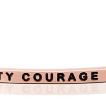 MANTRABAND 美國悄悄話手環 Serenity Courage Wisdom 寧靜勇氣智慧 玫瑰金