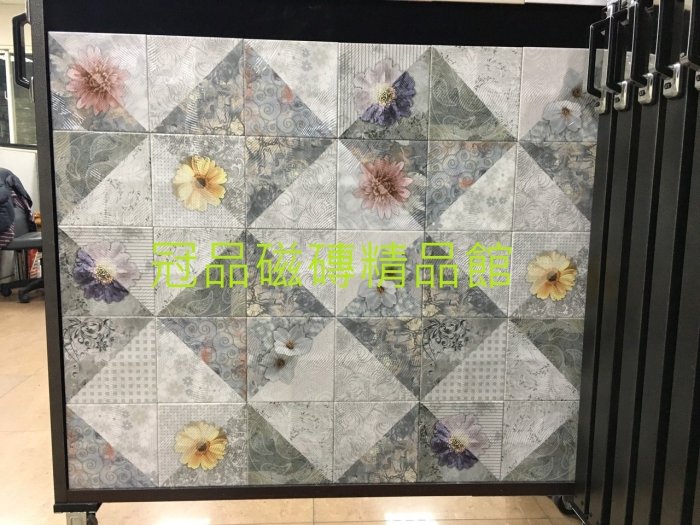 ◎冠品磁磚精品館◎進口精品-復古花壁磚8種花磚隨機出- 20X20CM