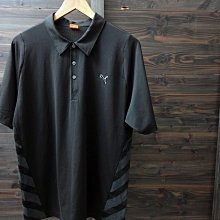 CA 德國運動品牌 PUMA 黑色 短袖運動polo衫 XXL號 一元起標無底價P543