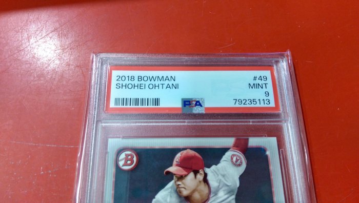 JAH】2018 Bowman【大谷翔平 Shohei Ohtani】PSA 9 RC 新人鑑定卡