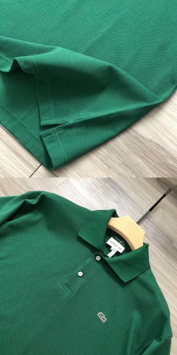 【風口潮流】Lacoste 經典小標LOGO 休閒短袖POLO衫 黑色 白色 綠色＊3色S~XL。B30707