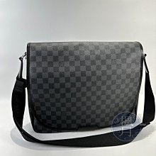 LOUIS VUITTON 路易威登 N58033 黑 棋盤 DANIEL GM 肩背包 斜背包 側背包 精品包 大容量