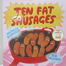 【書寶二手書T1／少年童書_EDN】Ten Fat Sausages_Michelle Robinson,Tor Freeman (ILT)