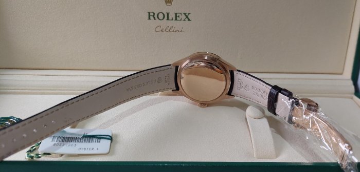 ROLEX 勞力士 Cellini 徹里尼 50535 Moonphase 月相型腕錶 玫瑰金 藍色琺瑯月相盤 隕石滿月盤 自動上鍊 盒單齊全 2020保單