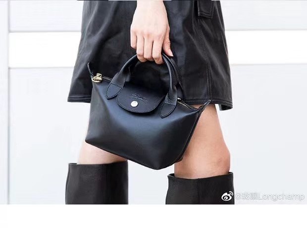 ╭☆包媽子店☆LONGCHAMP mini手提 LE MINI PLIAGE CUIR 羊皮迷你款餃子包