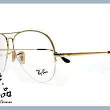 【RAYBAN】RB6589 2500 飛官造型 下無框 經典 亮金色 雷朋光學眼鏡 公司貨 JPG 京品眼鏡