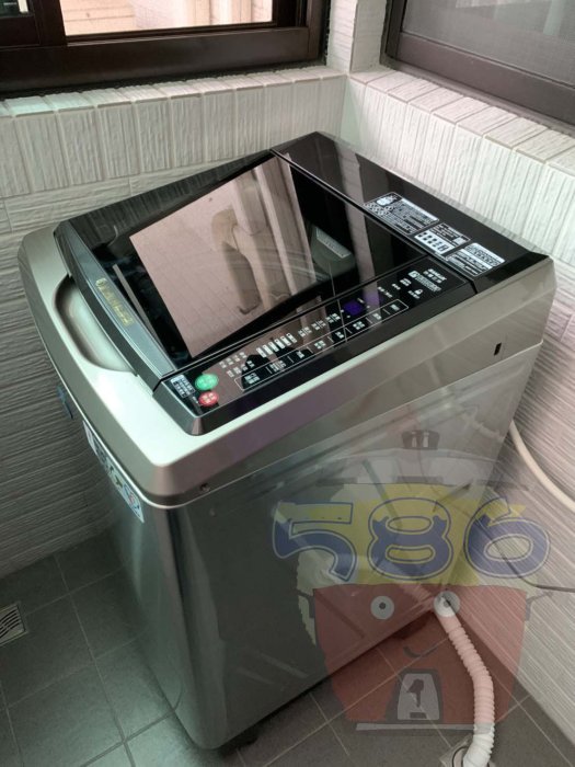台南送安裝《586家電館》台灣三洋18KG 變頻直立式洗衣機【SW-19DVGS 觸控面板】內外不鏽鋼