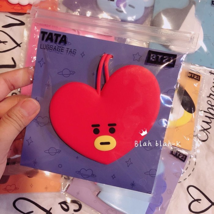 韓國 BT21 行李吊牌 防彈少年團 BTS CHIMMY TATA COOKY KOYA SHOOKY RJ MANG VAN