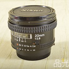 【品光數位】NIKON AF 20mm F2.8 廣角 定焦 自動對焦 #107252