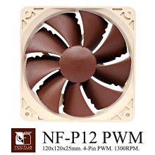 小白的生活工場*Noctua NF-P12 PWM 120mm / 1300RPM SSO 磁穩軸承鋸齒形靜音風扇