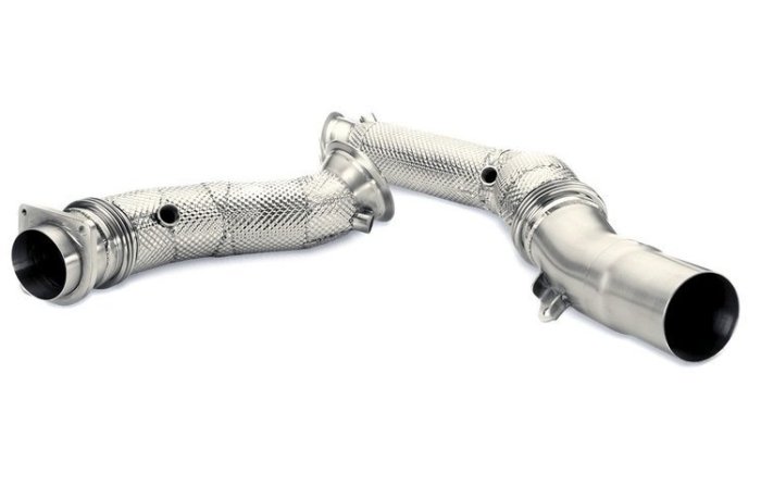 【樂駒】Akrapovic 蠍子 BMW F82 F83 M4 catless Downpipe 當派 直通 改裝 底盤