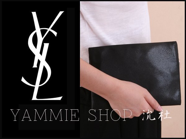 金絲暗粉質感 專櫃禮 YSL 聖羅蘭 多功能 化妝包 手拿包 手機包 護照皮夾 隨身收納包 只售包包 (YBS11)