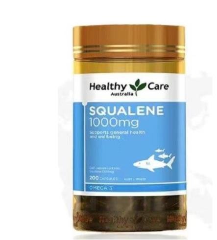 【淇淇生活館】魚油 Healthy Care 角鯊烯 鮫鯊烯 Squalene 1000mg / 200顆