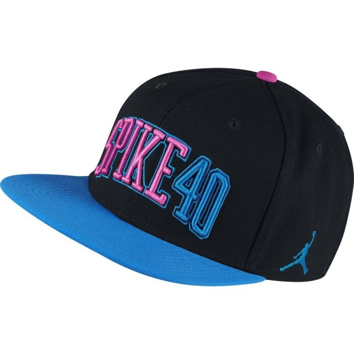 =CodE= NIKE JORDAN SPIKE 40 SNAPBACK 電繡棒球帽(黑藍).724906-014.男女