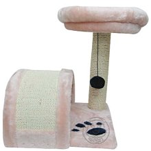 【🐱🐶培菓寵物48H出貨🐰🐹】粉紅貓腳印貓跳台-高42cm (附貓咪愛玩的吊球) 特價1090元