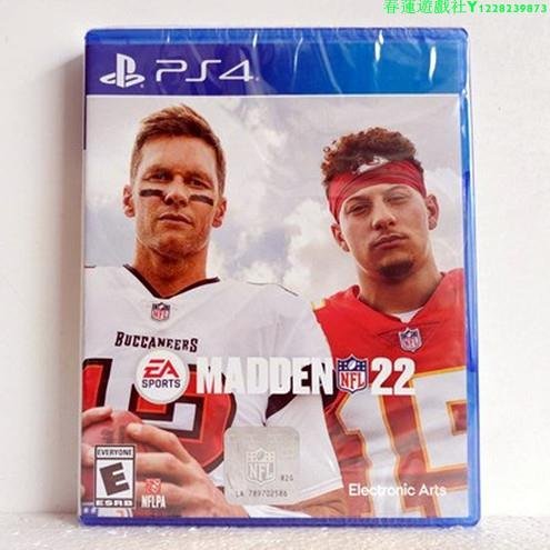 全新PS4游戲 麥登橄欖球22 Madden NFL22 美式足球22 美版英文