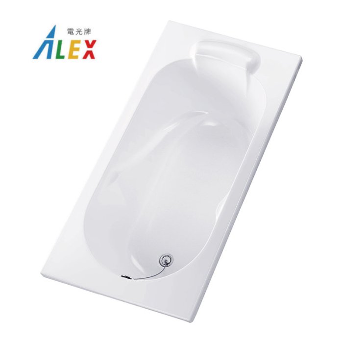 【 阿原水電倉庫 】ALEX 電光牌 B6330 壓克力浴缸 130x72 x46公分