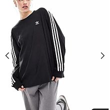 (嫻嫻屋) 英國ASOS-adidas Originals 黑色圓領長袖上衣AB24