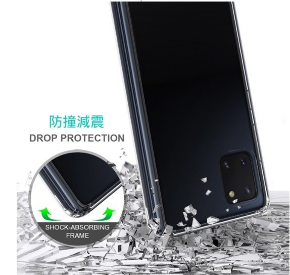 促銷 QinD 三星 Note 10 Lite 雙料保護套 透明/防摔/抗衝擊 保護殼/透明殼/手機殼 抗衝擊