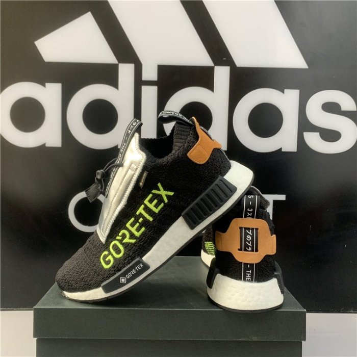 adidas NMD PRIMEKNIT GORE-TEX 黑白 防水 經典 透氣 緩震 慢跑鞋 EE5895