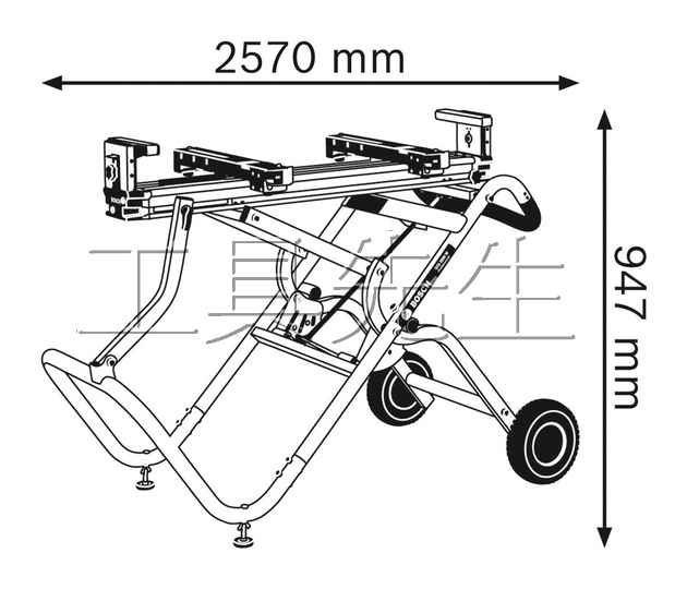 含稅／GTA2500W【工具先生】BOSCH 角度切斷機 專用推車。可搭配BOSCH 角度切斷機／可搭 GCM8SJL