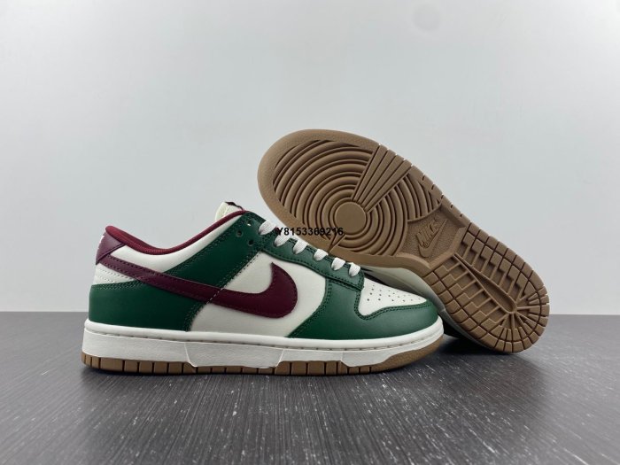 NIKE DUNK LOW Retro Low 森林綠 米棕綠 綠白 酒紅勾 FB7160-161 滑板鞋