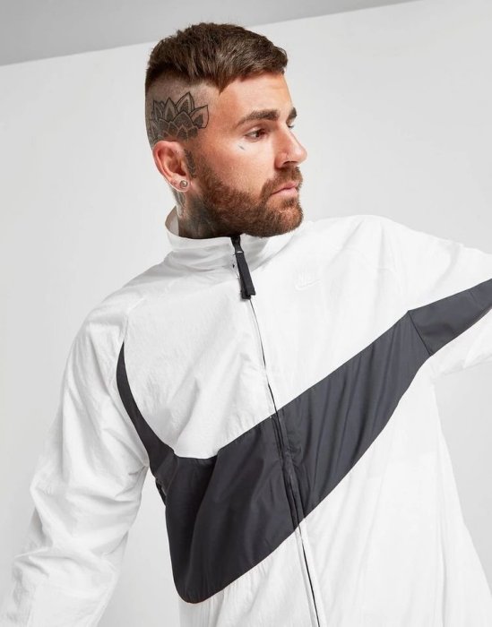 南◇現 Nike Swoosh Woven Jacket 白色 運動外套 大勾勾 風衣 立領外套 ar3132-100