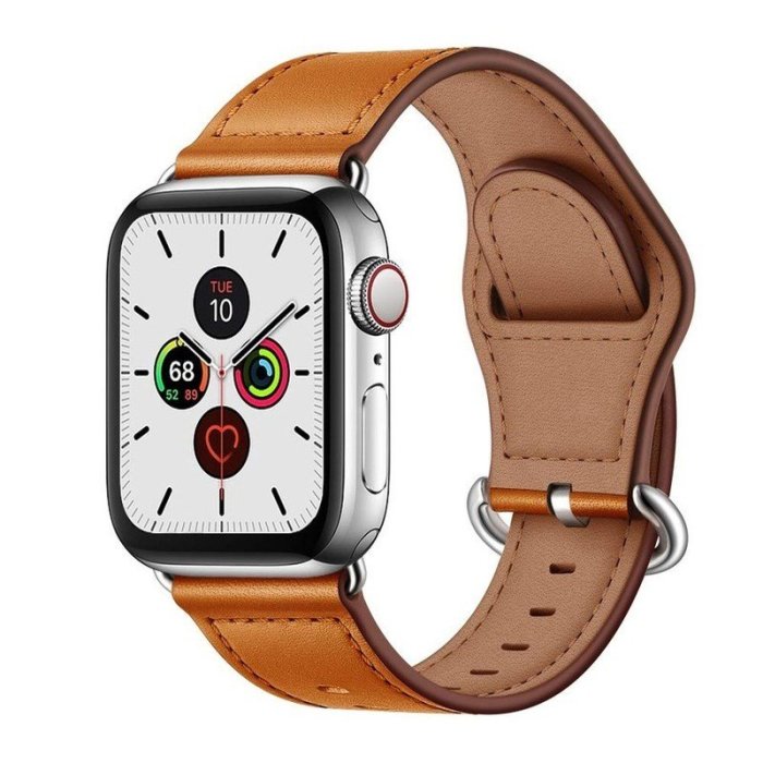 森尼3C-輕奢真皮錶帶 Apple Watch SE 6 5 4 商務錶帶 iWatch 40mm/44mm替換錶帶 軟皮-品質保證