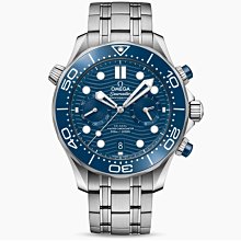 OMEGA 210.30.44.51.03.001歐米茄 手錶 44mm 海馬300  藍面盤 鋼錶帶