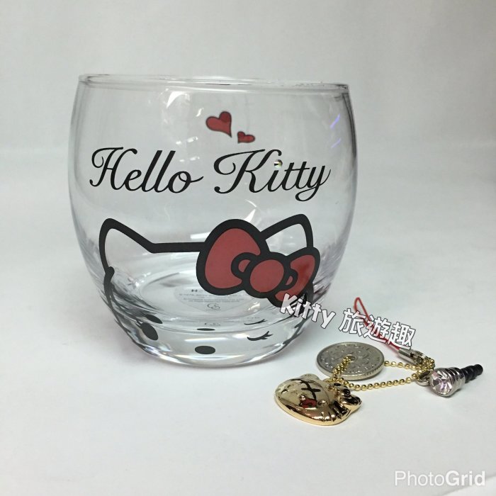 [Kitty 旅遊趣] 特價 Hello Kitty 酒杯 威士忌杯 白蘭地杯 凱蒂貓 水鑽杯 玻璃杯 情人節禮物