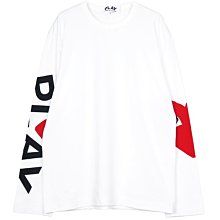 【日貨代購CITY】PLAY COMME des GARCONS 川久保玲 長TEE 左袖 大愛心 男女 白色 預購