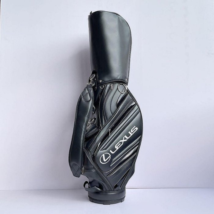小Z代購#高爾夫球桿袋 高爾夫球袋 袋男女標準職業球包標準球袋便攜PU皮賓士奧迪車標桿