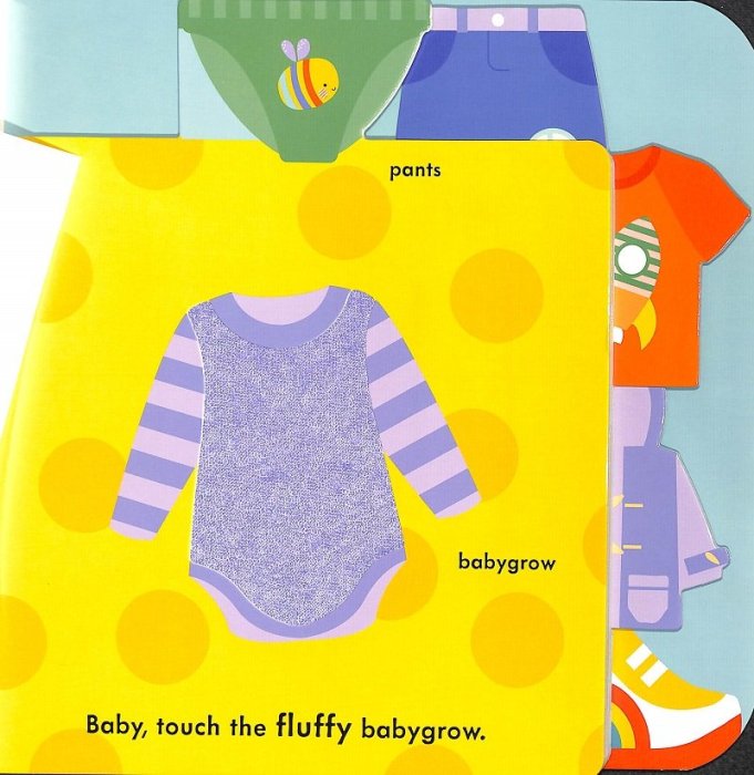 ＊小貝比的家＊GET DRESSED/BABY TOUCH/硬頁書/0~2歲/觸摸書