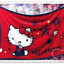 ♥小花花日本精品♥Hello Kitty 毛毯蓋毯毯被冷氣毯保暖毯冬天必備禦寒保暖紅色坐姿蝴蝶結星星吸手指日本限定