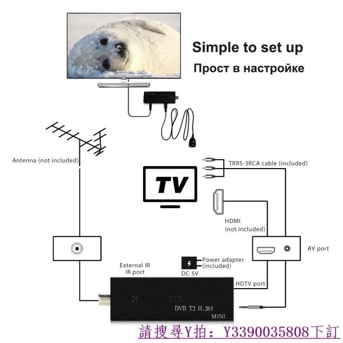 【熱賣精選】廠商直出 dvbt2電視盒H.265高清數字電視機頂盒DVB