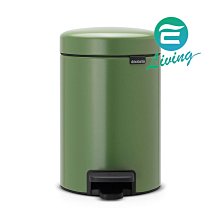 【易油網】【缺貨】BRABANTIA PEDAL BIN NEWICON 苔綠色 時尚腳踏式垃圾桶 3L #113024