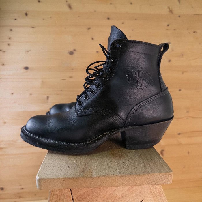 【White's Boots】二手良品《US8.5》黑色牛革 Packers 西部工作靴 9成新以上