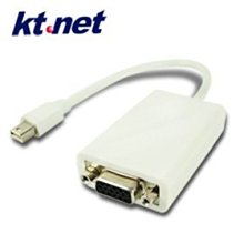 ~協明~ KTNET - mini DisplayPort(公) to VGA(母) adapter cable 轉接線