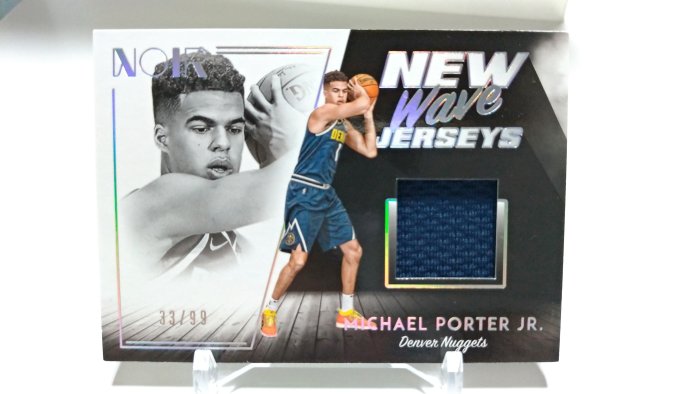 2018-19新人年RC 黑NOIR厚卡系列 金塊隊 Michael Porter Jr 限量99球衣卡