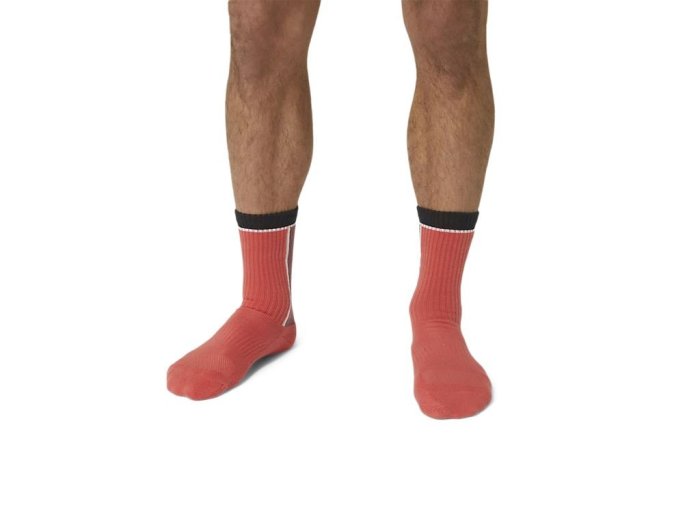 【曼森體育】ASICS 亞瑟士 網球 中筒襪 紅色款 男女中性款 網球 配件 網球襪